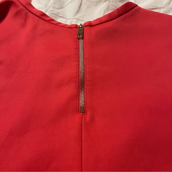 TED BAKER orange pleated‎ skater knee length skirt - Picture 9 of 12